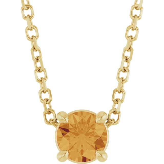 Natural Citrine | Round | 4mm