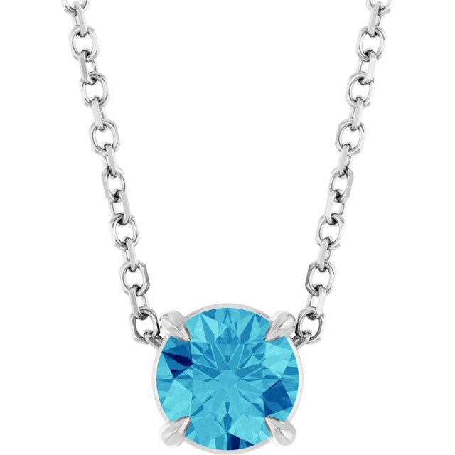Natural Blue Zircon | Round | 5mm