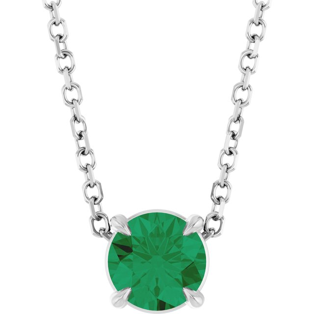 Lab-Grown Emerald | Round | 5mm | Natural Emerald | Round | 5mm
