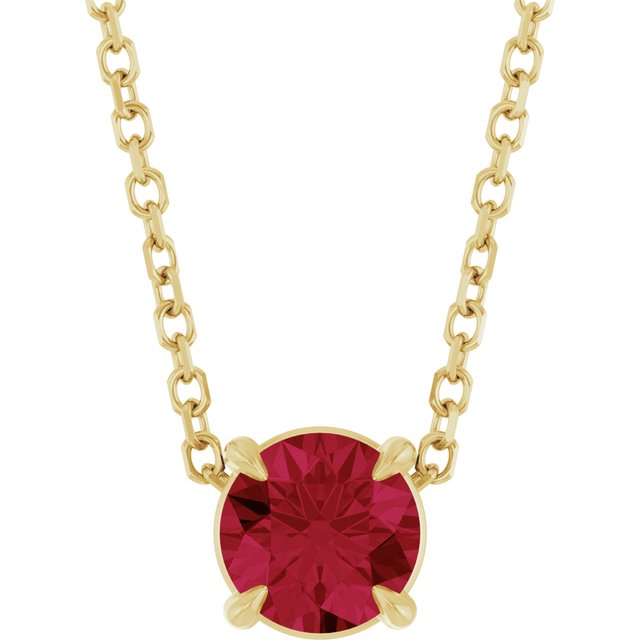 Lab-Grown Ruby | Round | 5mm | Natural Ruby | Round | 5mm