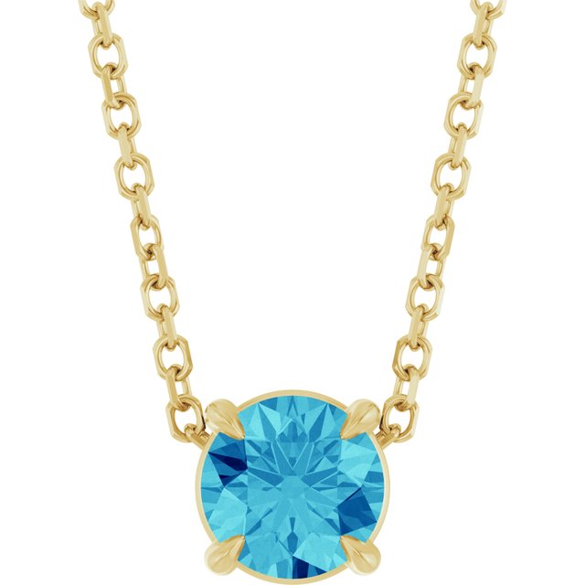 Natural Blue Zircon | Round | 5mm