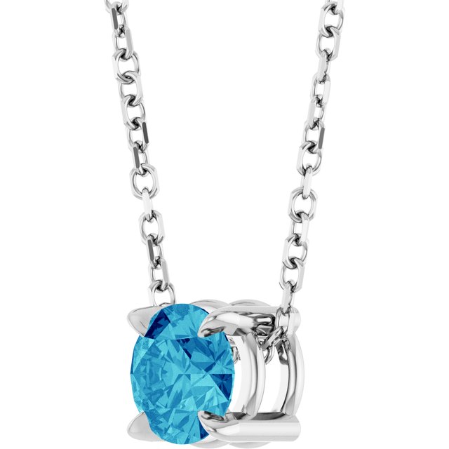 Natural Blue Zircon | Round | 5mm