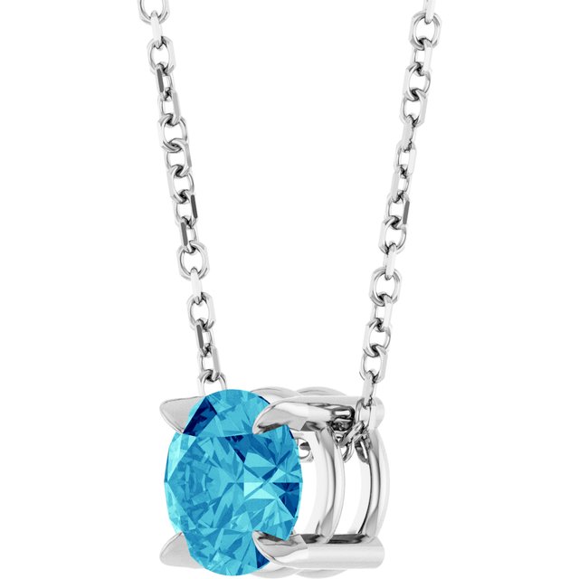 Natural Blue Zircon | Round | 6mm