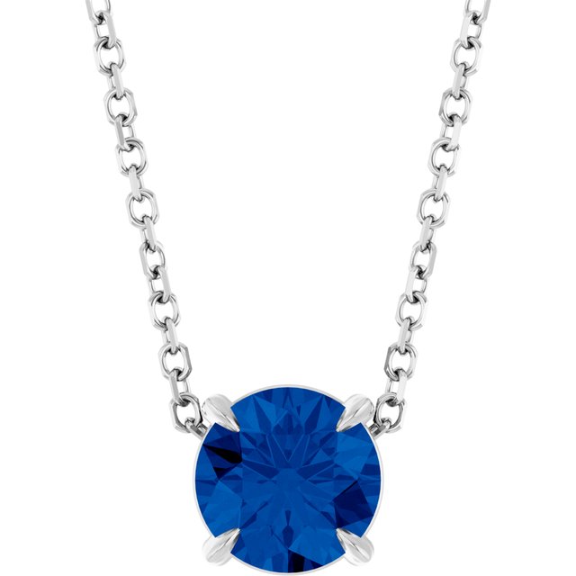 Lab-Grown Blue Sapphire | Round | 6mm | Natural Blue Sapphire | Round | 6mm