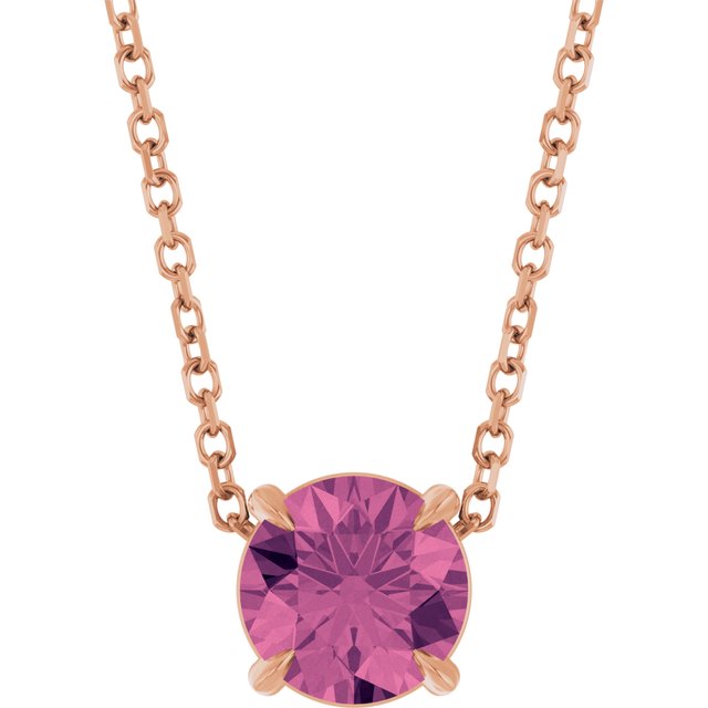 Natural Pink Tourmaline | Round | 6mm