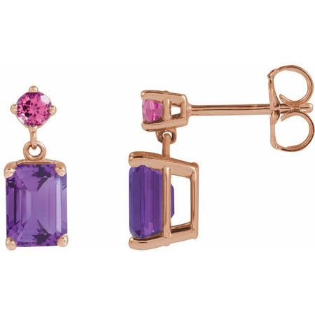 Natural Amethyst | Emerald | 7 x 5mm