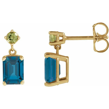 Natural London Blue Topaz | Emerald | 7 x 5mm