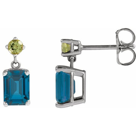 Natural London Blue Topaz | Emerald | 7 x 5mm