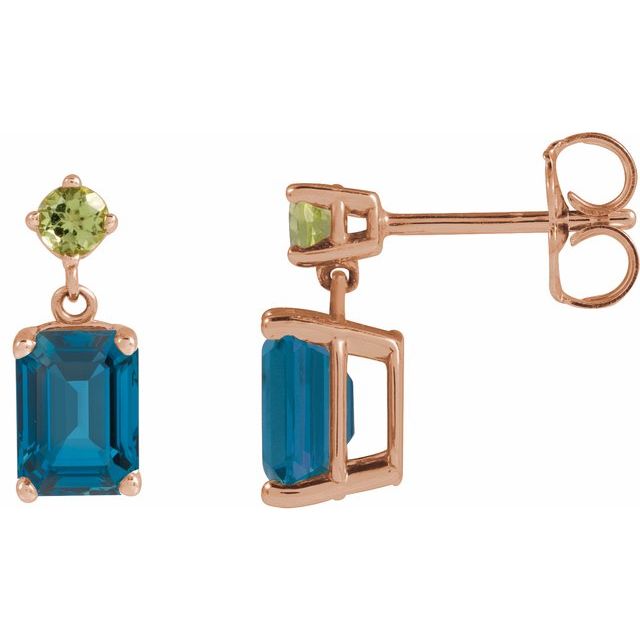 Natural London Blue Topaz | Emerald | 7 x 5mm