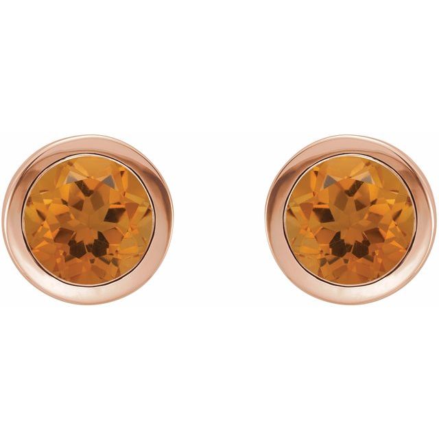 Natural Citrine | Round | 5mm | Natural Citrine | Round | 6mm