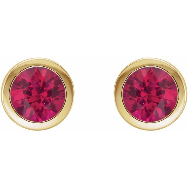 Natural Ruby | Round | 5mm | Lab-Grown Ruby | Round | 5mm | Lab-Grown Ruby | Round | 6mm