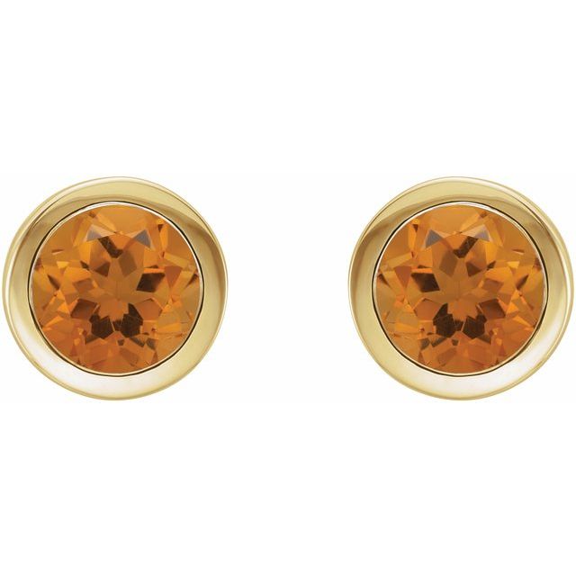 Natural Citrine | Round | 5mm | Natural Citrine | Round | 6mm