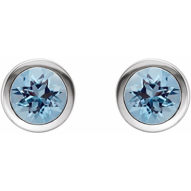 Natural Aquamarine | Round | 5mm | Natural Aquamarine | Round | 6mm