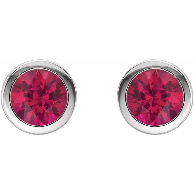 Natural Ruby | Round | 5mm | Lab-Grown Ruby | Round | 5mm | Lab-Grown Ruby | Round | 6mm