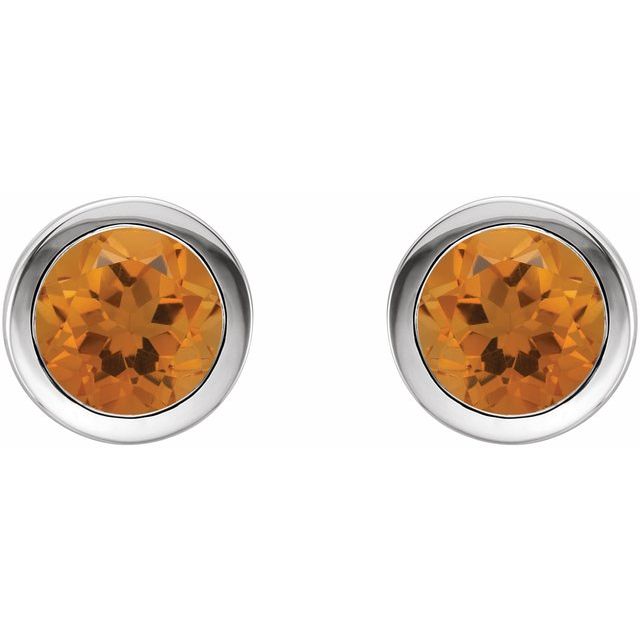 Natural Citrine | Round | 5mm | Natural Citrine | Round | 6mm