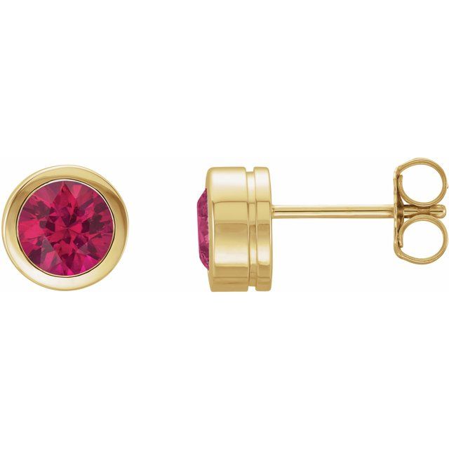 Natural Ruby | Round | 5mm | Lab-Grown Ruby | Round | 5mm | Lab-Grown Ruby | Round | 6mm