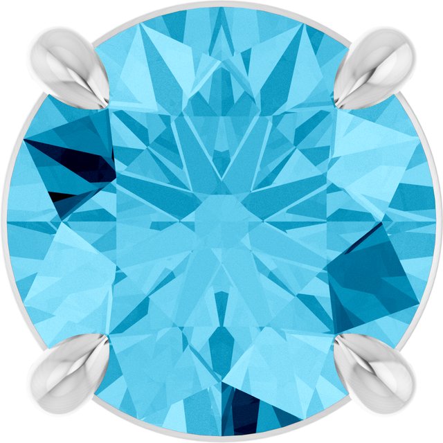 Natural Aquamarine | Round | 6.5mm
