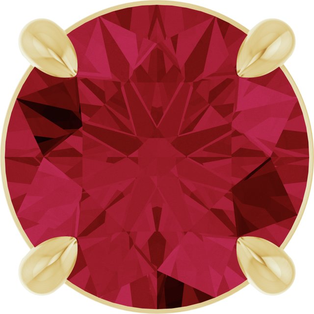 Lab-Grown Ruby | Round | 6.5mm