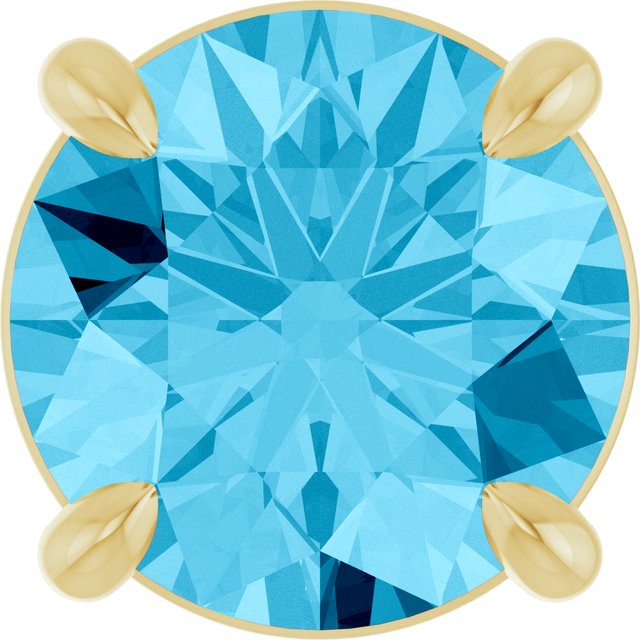 Natural Aquamarine | Round | 6.5mm