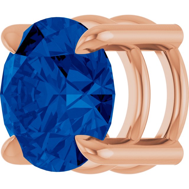 Lab-Grown Blue Sapphire | Round | 6.5mm | Natural Blue Sapphire | Round | 6.5mm