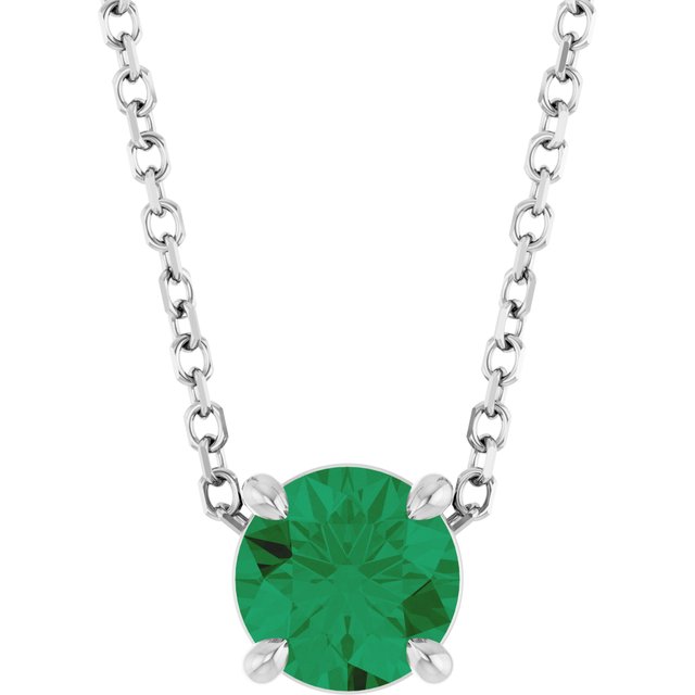 Natural Emerald | Round | 5.5mm | Lab-Grown Emerald | Round | 5.5mm