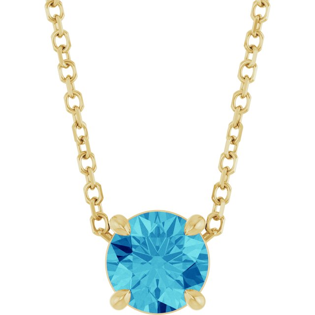 Natural Blue Zircon | Round | 5.5mm
