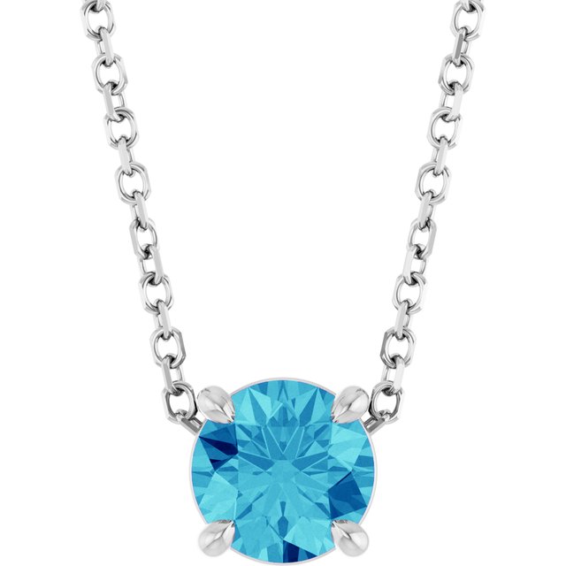 Natural Blue Zircon | Round | 5.5mm