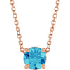 Natural Blue Zircon | Round | 5.5mm
