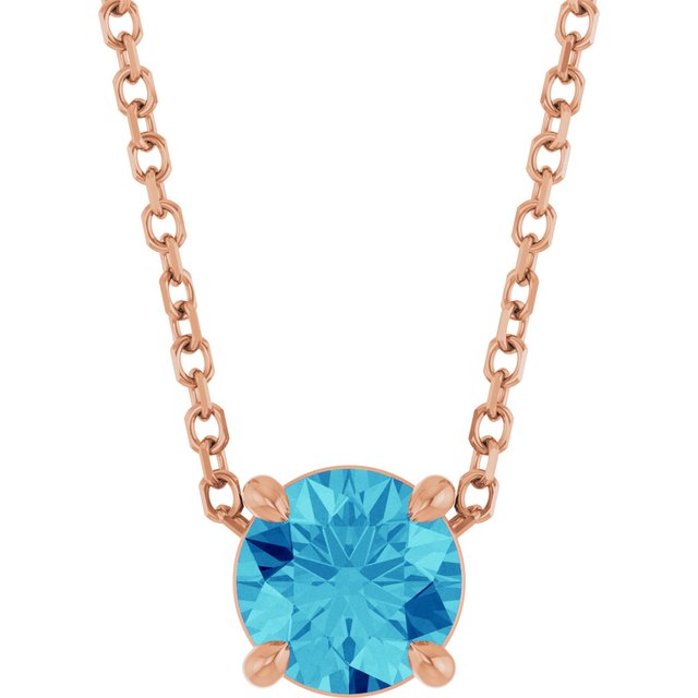 Natural Blue Zircon | Round | 5.5mm