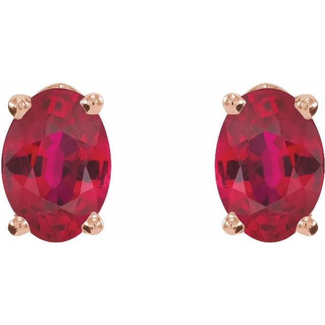 Lab-Grown Ruby | Oval | 6 x 4mm | Natural Ruby | Oval | 6 x 4mm | Lab-Grown Ruby | Oval | 7 x 5mm