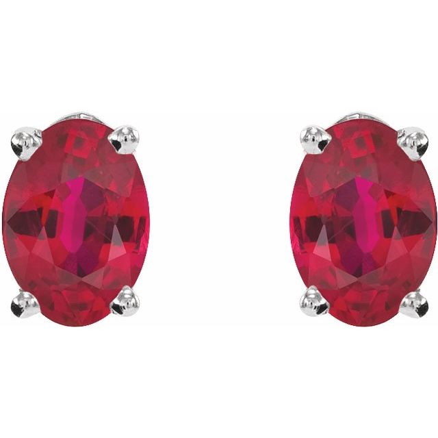 Lab-Grown Ruby | Oval | 6 x 4mm | Natural Ruby | Oval | 6 x 4mm | Lab-Grown Ruby | Oval | 7 x 5mm