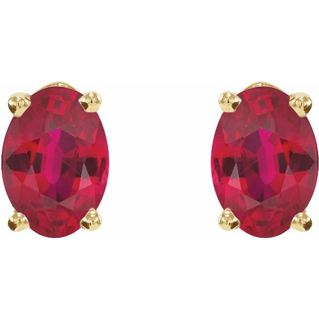 Lab-Grown Ruby | Oval | 6 x 4mm | Natural Ruby | Oval | 6 x 4mm | Lab-Grown Ruby | Oval | 7 x 5mm