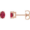 Lab-Grown Ruby | Oval | 6 x 4mm | Natural Ruby | Oval | 6 x 4mm | Lab-Grown Ruby | Oval | 7 x 5mm