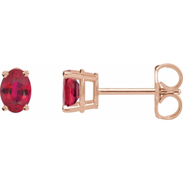 Lab-Grown Ruby | Oval | 6 x 4mm | Natural Ruby | Oval | 6 x 4mm | Lab-Grown Ruby | Oval | 7 x 5mm