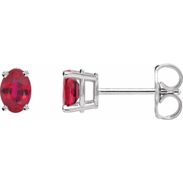 Lab-Grown Ruby | Oval | 6 x 4mm | Natural Ruby | Oval | 6 x 4mm | Lab-Grown Ruby | Oval | 7 x 5mm