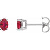 Lab-Grown Ruby | Oval | 6 x 4mm | Natural Ruby | Oval | 6 x 4mm | Lab-Grown Ruby | Oval | 7 x 5mm