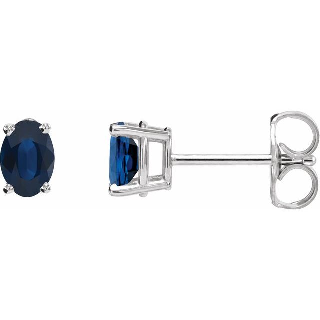 Natural Blue Sapphire | Oval | 6 x 4mm | Natural Blue Sapphire | Oval | 7 x 5mm | Lab-Grown Blue Sapphire | Oval | 6 x 4mm | Lab-Grown Blue Sapphire | Oval | 7 x 5mm