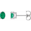 Natural Emerald | Oval | 6 x 4mm | Lab-Grown Emerald | Oval | 6 x 4mm | Lab-Grown Emerald | Oval | 7 x 5mm