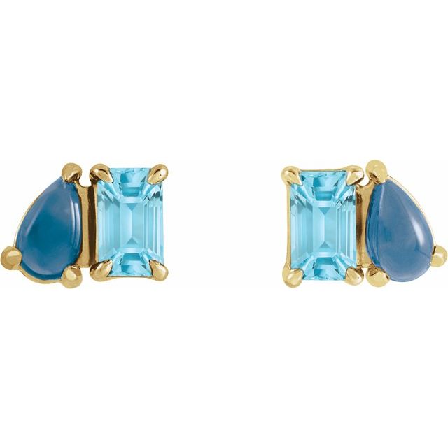 Natural Sky Blue Topaz | Emerald | 5 x 3mm