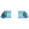 Natural Sky Blue Topaz | Emerald | 5 x 3mm