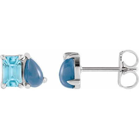 Natural Sky Blue Topaz | Emerald | 5 x 3mm