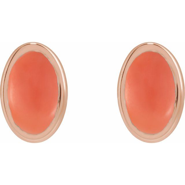 Natural Pink Coral | Oval | 5 x 3mm | Natural Pink Coral | Oval | 6 x 4mm