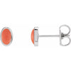 Natural Pink Coral | Oval | 5 x 3mm | Natural Pink Coral | Oval | 6 x 4mm