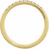 689237 / Ring / Set / 14K Yellow / Natural Peridot / Round / 1.5 Mm / Polished / Natural Peridot Stackable Ring