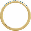 689237 / Ring / Set / 14K Yellow / Natural London Blue Topaz / Round / 1.5 Mm / Polished / Natural London Blue Topaz Stackable Ring