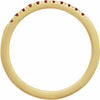 689237 / Ring / Set / 14K Yellow / Natural Mozambique Garnet / Round / 1.5 Mm / Polished / Natural Mozambique Garnet Stackable Ring