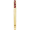 689237 / Ring / Set / 14K Yellow / Natural Mozambique Garnet / Round / 1.5 Mm / Polished / Natural Mozambique Garnet Stackable Ring