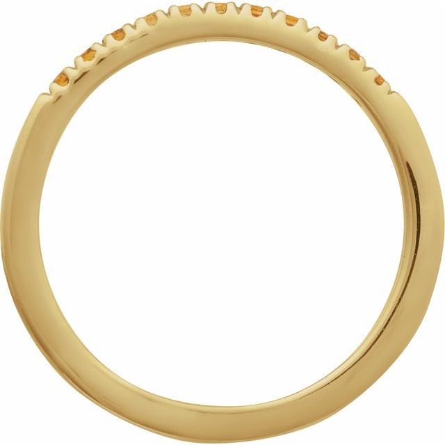 689237 / Ring / Set / 14K Yellow / Natural Citrine / Round / 1.5 Mm / Polished / Natural Citrine Stackable Ring