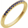 689237 / Ring / Set / 14K Yellow / Lab-Grown Blue Sapphire / Round / 1.5 Mm / Polished / Lab-Grown Blue Sapphire Stackable Ring
