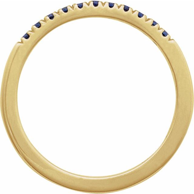 689237 / Ring / Set / 14K Yellow / Lab-Grown Blue Sapphire / Round / 1.5 Mm / Polished / Lab-Grown Blue Sapphire Stackable Ring